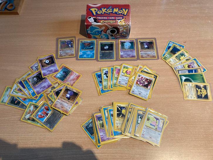 Pokemon Neo Gen/Disco/Rev kaartenset, BS/J/F ENG+ karton, Hobby en Vrije tijd, Verzamelkaartspellen | Pokémon, Gebruikt, Meerdere kaarten