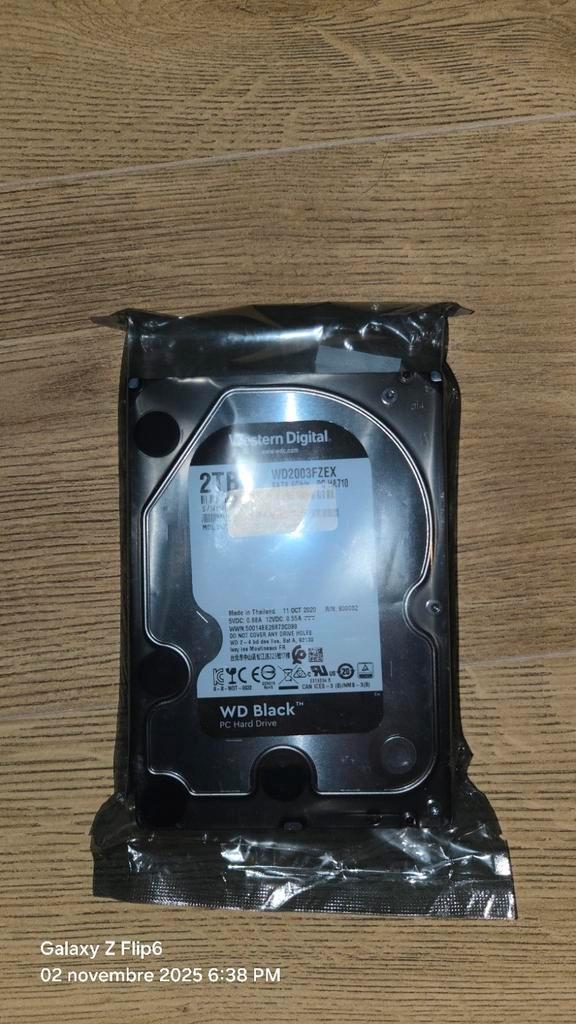 WD Black harde schijf van 2 TB - nieuw, nooit gebruikt, Computers en Software, Harde schijven, Nieuw, Ophalen