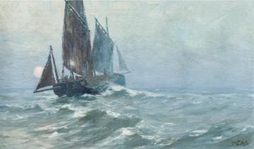 Albert Isidore De Vos (1868-1950): Marine 1905 (113 x 75 cm) beschikbaar voor biedingen
