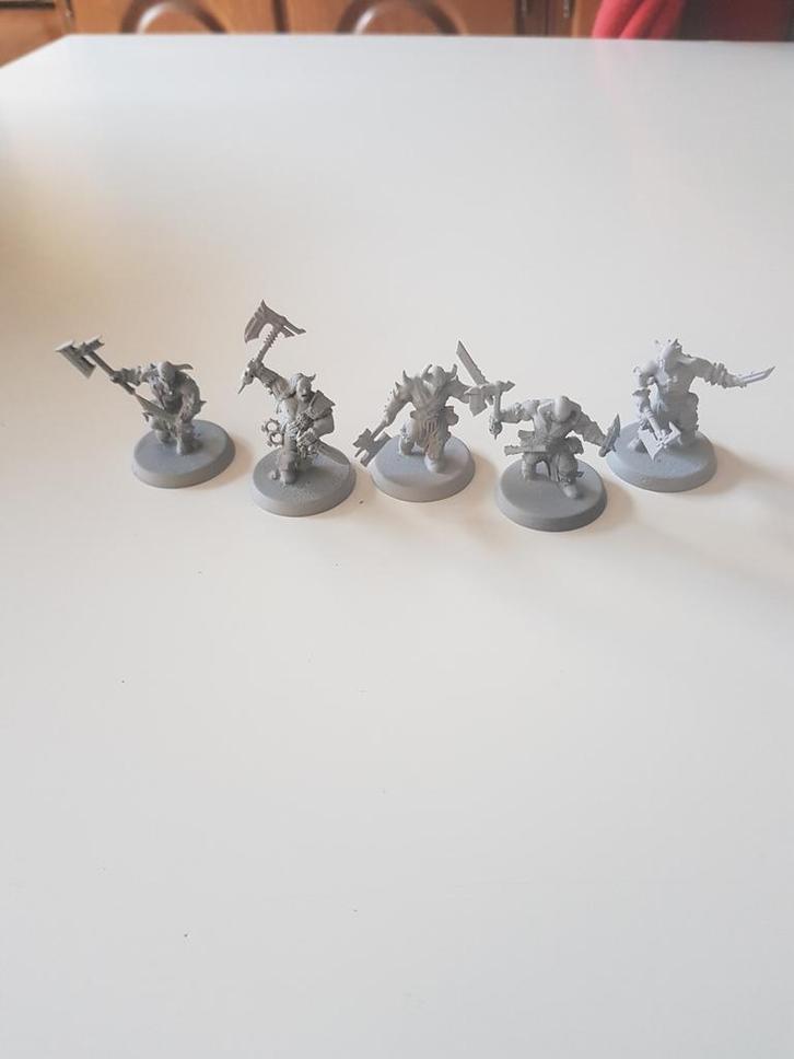 warhammer age of sigmar: khorne bloodbound bloodreavers, 5st, Hobby en Vrije tijd, Wargaming, Zo goed als nieuw, Warhammer, Ophalen of Verzenden