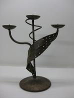 Decoratieve kandelaar, Gebruikt, Ophalen of Verzenden, Metaal, Kandelaar