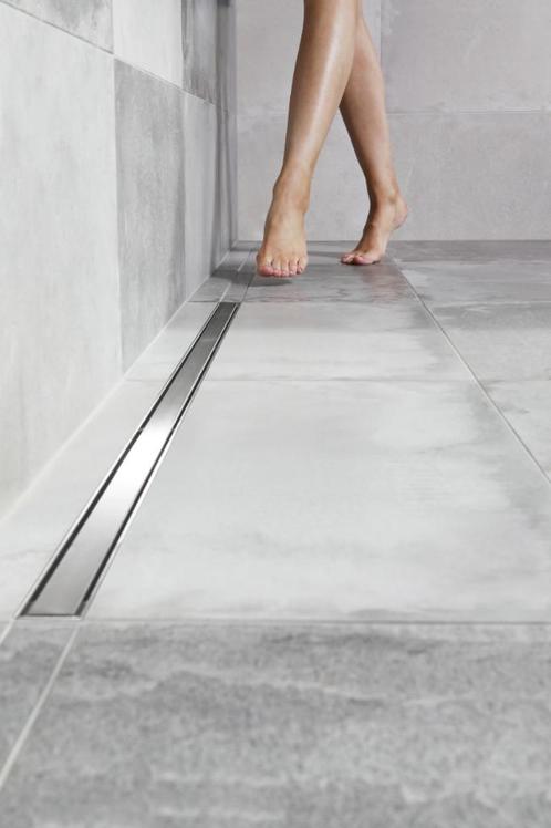 Carrodrain Cayman douchegoot 700mm (Low), Doe-het-zelf en Bouw, Sanitair, Nieuw, Douche, Chroom, Ophalen