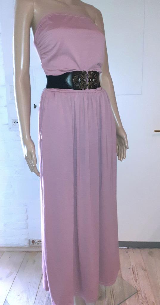 Lange jurk strapless oudroze met zakken S of 36, Kleding | Dames, Jurken, Nieuw, Maat 36 (S), Roze, Onder de knie, Verzenden