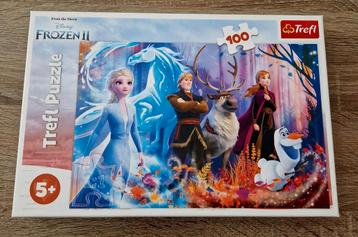 Puzzel Frozen II ( 100 stukjes ), Hobby en Vrije tijd, Ophalen of Verzenden, Zo goed als nieuw