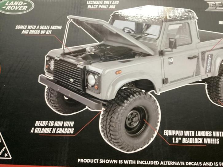 RC crawler 1/10 Land Rover Defender nieuw, Hobby en Vrije tijd, Modelbouw | Radiografisch | Auto's, Nieuw, Auto offroad, Elektro