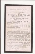 Emma Mertens NON  Aalst 1918, Verzamelen, Bidprentjes en Rouwkaarten, Verzenden, Bidprentje