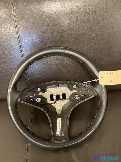 MERCEDES W203 C klasse LEER Stuurwiel stuur met flipper, Auto-onderdelen, Besturing, Mercedes-Benz, Gebruikt