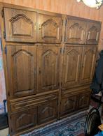 Eiken kast met schabben en schuiven, Ophalen of Verzenden