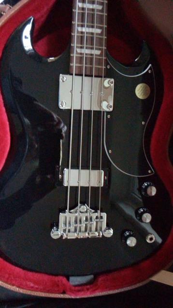 Neuve: Gibson SG Standard Basse Ebony /Acajou/ case beschikbaar voor biedingen