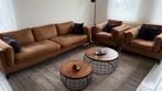 Te koop: zetelset + salontafels (apart mogelijk), Ophalen, Overige maten, Zo goed als nieuw, Rechte bank