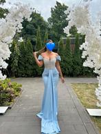 Robe bleu avec bustier strass, Kleding | Dames, Trouwkleding en Trouwaccessoires, Ophalen, Zo goed als nieuw, Blauw