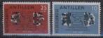 Nederlandse Antillen yvertnrs.:396/97 postfris, Postzegels en Munten, Postzegels | Nederlandse Antillen en Aruba, Verzenden, Postfris