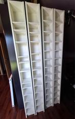 4 IKEA cd-bibliotheken 202 cm bij 20 cm, diepte 17 cm, Ophalen, Gebruikt, Cd's