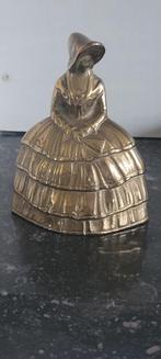 Antieke koperen bel dame, Bronze, Enlèvement
