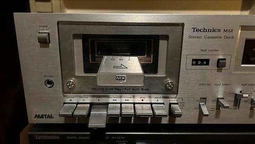 Technics M12 cassette deck, TV, Hi-fi & Vidéo, Decks cassettes, Simple, Autres marques, Tape counter, Enlèvement ou Envoi