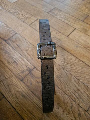 Lederen riem struisvogel (ballade, 90 cm) beschikbaar voor biedingen