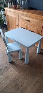 Kindertafel + stoeltje KEA, Ophalen, Zo goed als nieuw, Tafel(s) en Stoel(en)