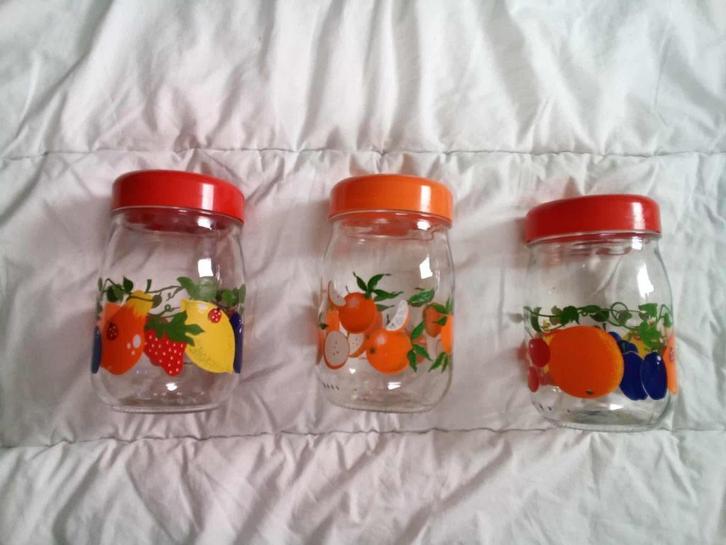 3 potjes van 1 liter, de perfecte vintage, Antiek en Kunst, Antiek | Servies los, Ophalen