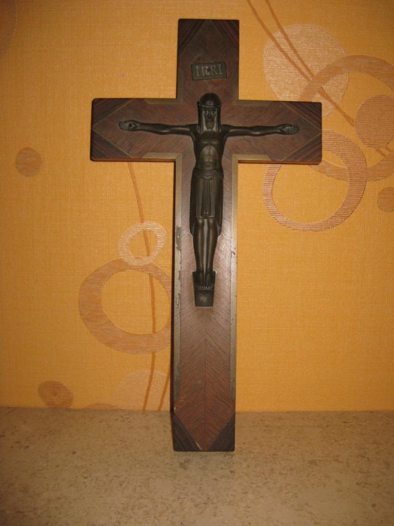 Kruisbeeld hoogte 35 cm, Antiek en Kunst, Ophalen of Verzenden