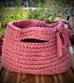 Handgemaakte gehaakte tas • Boutique kwaliteit, Handtassen en Accessoires, Tassen | Damestassen, Ophalen of Verzenden, Nieuw, Roze