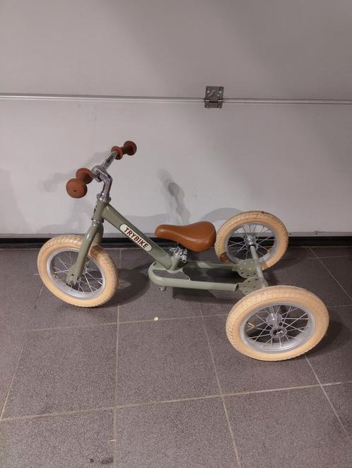 Trybike Vintage green, Kinderen en Baby's, Speelgoed | Buiten | Voertuigen en Loopfietsen, Zo goed als nieuw, Loopfiets, Ophalen