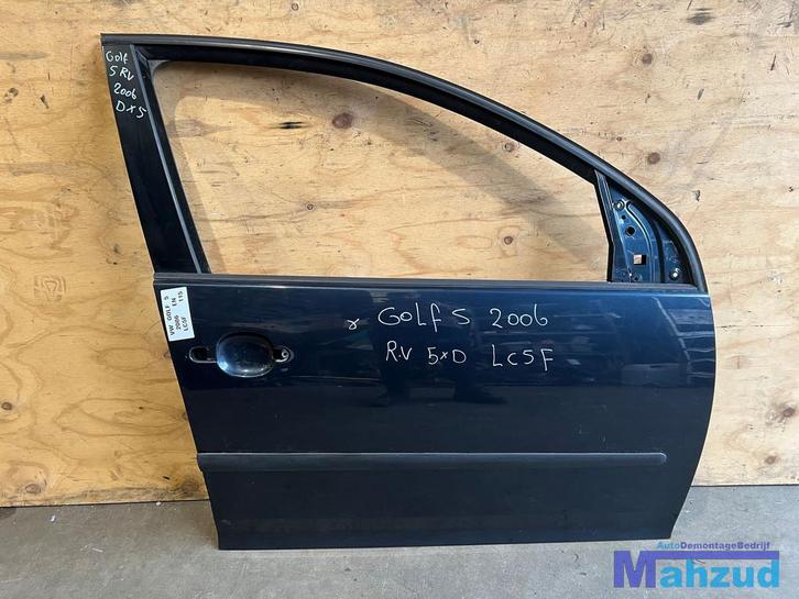 VW GOLF 5 Groen LC5F Rechts rechter Voor deur portier, Auto-onderdelen, Carrosserie, Deur, Volkswagen, Gebruikt, Ophalen of Verzenden