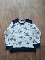 Grijs-blauwe trui met helikopterprint Maat 98, Garçon, Enlèvement ou Envoi, Pull ou Veste, Utilisé