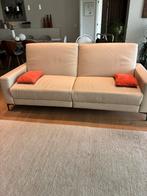 Lederen sofa 220cm, Huis en Inrichting, Zetels | Zetels, Ophalen, Leer, Zo goed als nieuw, Rechte bank
