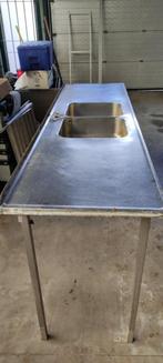 Spoelbak horeca, toog bar, spoeltafel, Huis en Inrichting, Keuken | Keukenelementen, Ophalen, Gebruikt