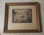 Ets begijnhof Brugge door  Maurice Fourneau, Antiek en Kunst, Kunst | Etsen en Gravures, Ophalen of Verzenden