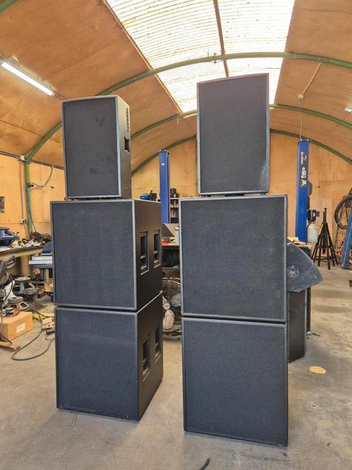Geluid set 4 subs 2 toppen, Audio, Tv en Foto, Luidsprekerboxen, Gebruikt, JBL, Ophalen