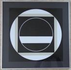 GILBERT DECOCK / GEOMETRIE / KLEURLITHO / 60x60cm / KADER, Antiek en Kunst, Ophalen of Verzenden