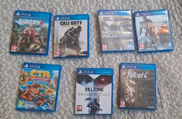 Playstation 4 games COD,ctr,farcry4,fallout4,battlefield,ksf beschikbaar voor biedingen