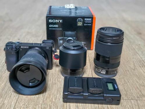 Sony a6400 met 3 Lenzen, Audio, Tv en Foto, Fotocamera's Digitaal, Zo goed als nieuw, Spiegelreflex, Sony, Ophalen