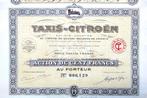 Taxi's-CITROËN 1924, Postzegels en Munten, Aandelen en Waardepapieren, Ophalen of Verzenden, 1920 tot 1950, Aandeel