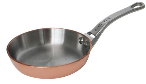 De Buyer Mini blinis pan in Koper 10cm | Liquidatieverkoop, Huis en Inrichting, Keuken | Potten en Pannen, Nieuw, Koekenpan of Braadpan