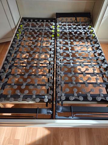 Double sommier Lattoflex 70x200, Enlèvement, Utilisé, Sommier