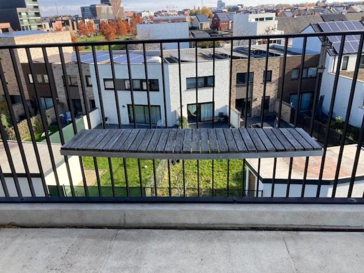 Balkontafel  170 cm x 40 cm, Tuin en Terras, Tuintafels, Gebruikt, Rechthoekig, Aluminium, Ophalen