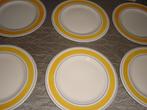 6grandes assiettes tricolor 29cm, Ophalen, Zo goed als nieuw, Bord(en)
