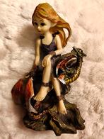 Beeldje Elf met draken, Verzamelen, Beelden en Beeldjes, Ophalen, Gebruikt