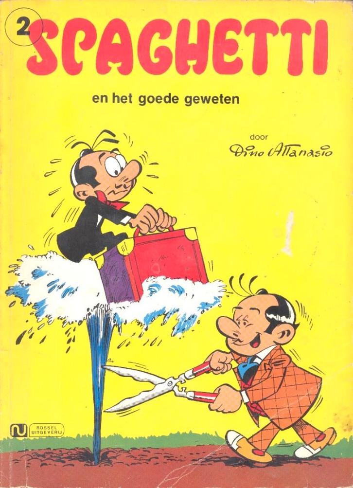 Verzameling strips Spaghetti., Boeken, Stripverhalen, Gelezen, Meerdere stripboeken, Ophalen of Verzenden
