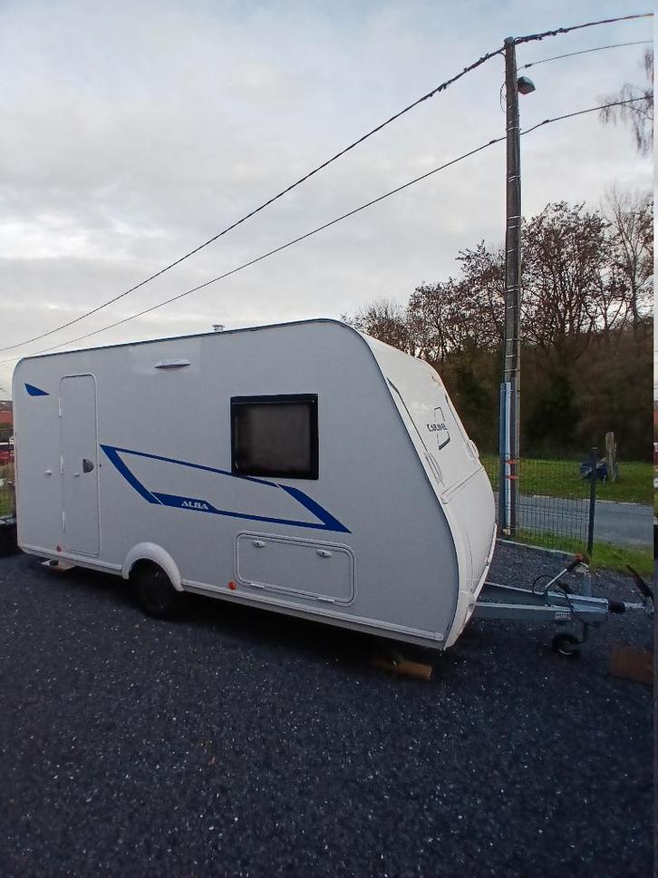 caravane CARAVELAIR ALBA 400 (permisB) état comme neuve, Caravanes & Camping, Caravanes, Particulier, Caravelair, Lit transversal