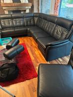 Lederen hoekzetel WECO met elektrische relax, Huis en Inrichting, Ophalen of Verzenden, Zo goed als nieuw