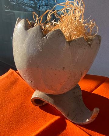 BEL ŒUF ARTISANAL  original DÉCO PÂQUES  !, Divers, Enlèvement ou Envoi, Comme neuf