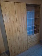 Armoire de rangement en pin en 2parties. Bon état., Ophalen, Grenenhout