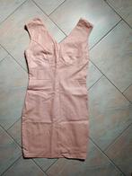 Jurk van imitatieleer, Kleding | Dames, Verzenden, Zo goed als nieuw, Roze, Maat 36 (S)