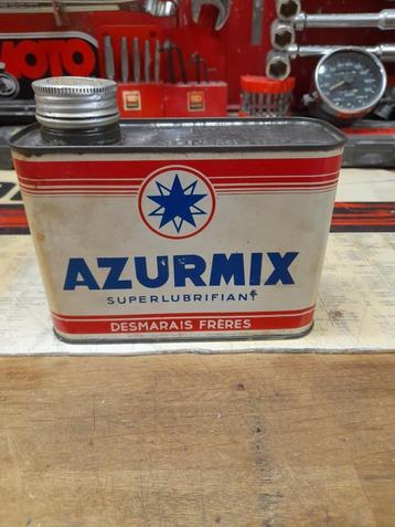 Oude lege oliekan Azurmix Desmarais Frères beschikbaar voor biedingen