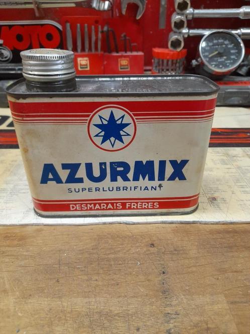 Oude lege oliekan Azurmix Desmarais Frères, Verzamelen, Blikken, Gebruikt, Overige, Overige merken, Verzenden