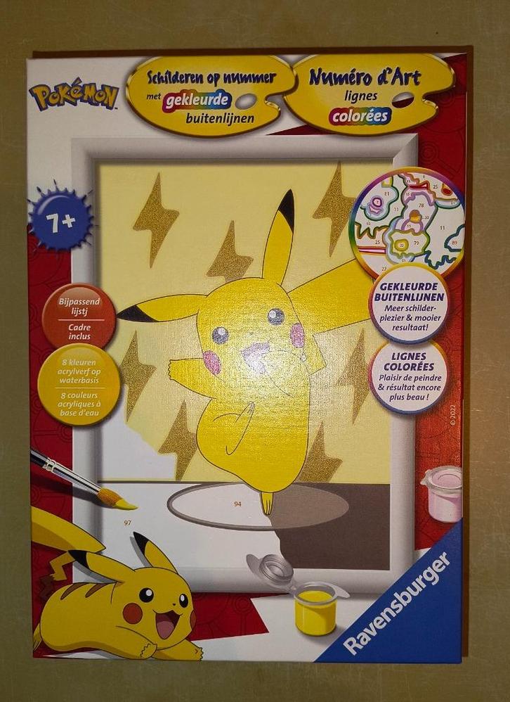 Schilderen op nummer Pikachu (Ravensburger) - nieuw, Hobby en Vrije tijd, Schilderen, Nieuw, Schilderen op nummer, Ophalen of Verzenden