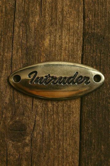Metalen plaatje - Intruder. beschikbaar voor biedingen